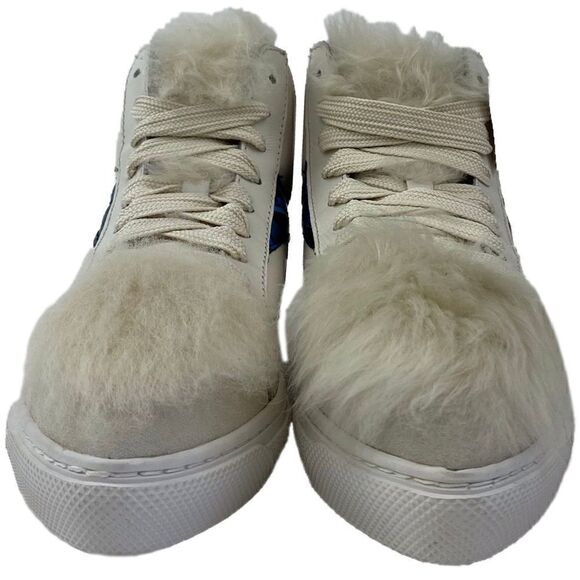 NWT Coach C203 Soft Smooth/Calf Suede Pointy Toe High Top Sneakers - Picture 6 of 13